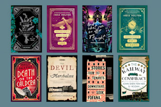 design incredible kindle paperback, dust jacket, ebook and book cover design