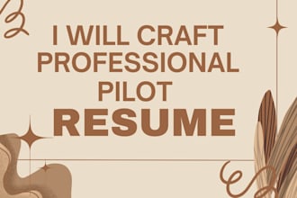 craft a professional aviation resume