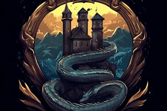 create a fantasy game logo