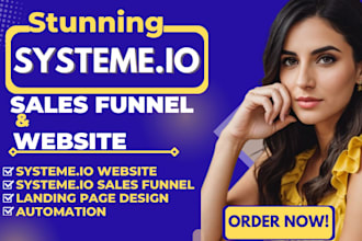 build systeme io sales funnel, systeme io website, systeme io landing page