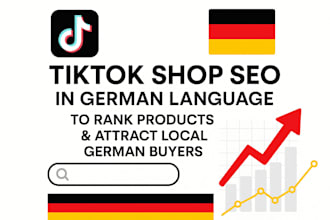 tiktok shop SEO in german language to rank products, attract local german buyer