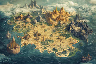 fantasy map design map illustration fantasy map
