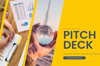 design fintech startup pitch deck, crypto deck, blockchain fundraising, funding