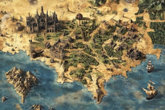 do map illustration map design fantasy map