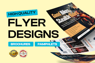 design sales flyers, digital brochures and company profiles