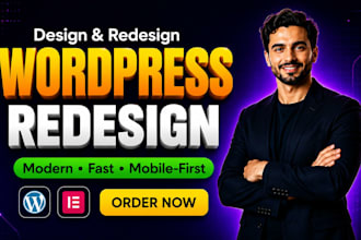 redesign wordpress website, revamp, update and modernize your website design