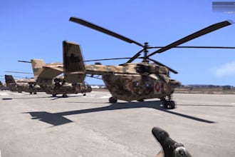 create and fix scenarios, scripts, helicopter, weapons, and clothing for arma 3