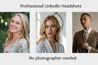 create ai generated linkedin profile photo headshots