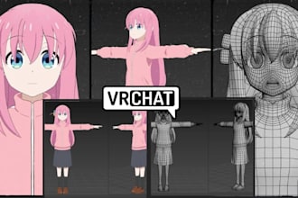 create custom vrchat avatar vrc character model nsfw sfw furry avatar