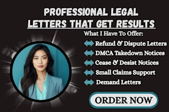 write powerful appeal, demand, cease and desist, and legal disputes letter