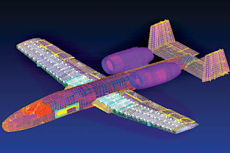 aircraft cfd, aerospace fea, drone flight simulation, ansys, abaqus, comsol