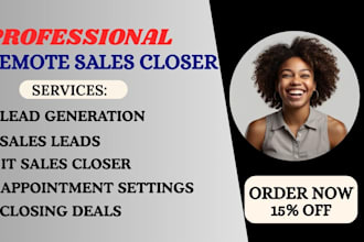 high ticket IT sales representatives sales closer online sales agent salesperson