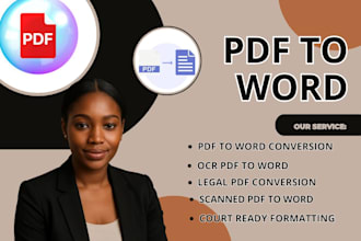 do legal pdf conversion ocr scanned to editable word court ready layout
