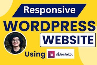 design or redesign mordern website with elementor pro