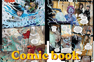 draw comic strip superhero comic book manga art illustration comic manga cartoon