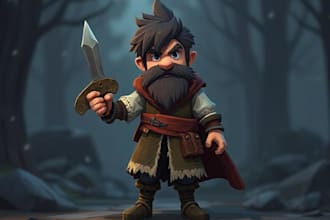 make a character for game