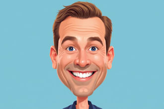 create bighead cartoon caricature from your photo
