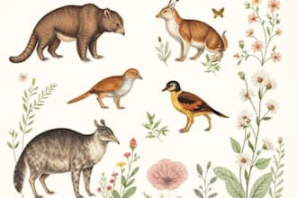 draw animal and botanical illustrations