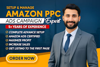 setup, manage, optimize amazon PPC ads, as an expert amazon PPC manager