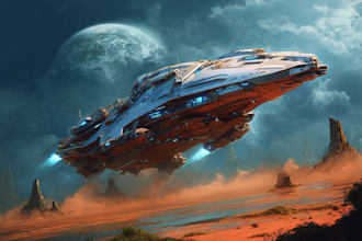 make a spaceship, sci fi illustration and sci fi art