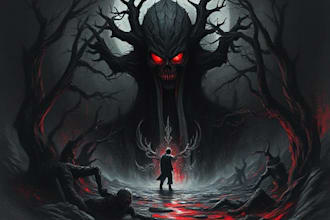 do dark art illustration