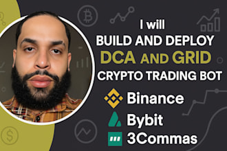 build and deploy a dca and grid crypto trading bot binance bybit 3commas
