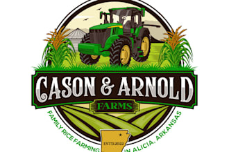 create high quality and beautiful tractor logo design