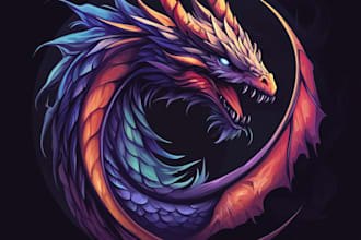 do a fantasy game logo