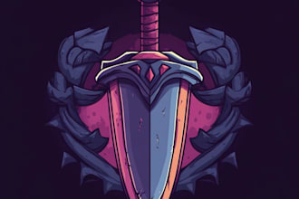 make a fantasy game logo