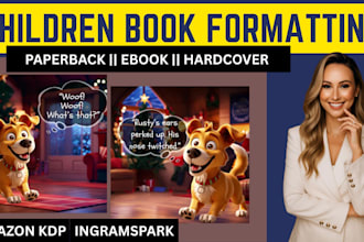 do children book formatting and design KDP book layout and interior design