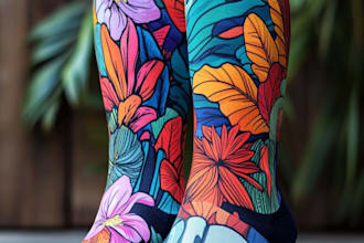 do an sell premade socks design pattern your brand