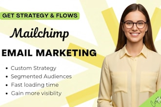 setup mailchimp automation and design mailchimp template for newsletter