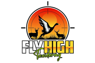 design an impressive custom hunting, deer logo