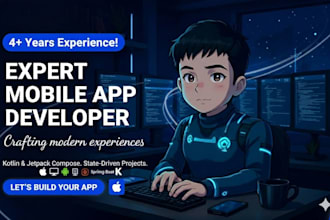 do mobile app development ai powered app kotlin java flutter spring boot