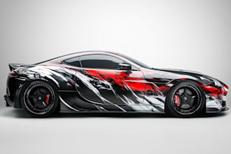 design awesome car, van, vehicle wrap design and vehicle