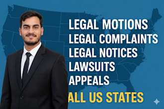 draft US legal documents, contracts, motions, and complaints