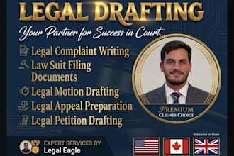be your attorney in drafting your court documents