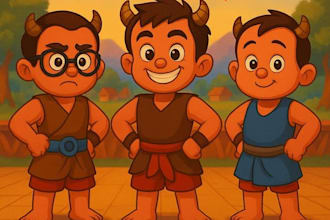 create cute and relatable cartoon characters