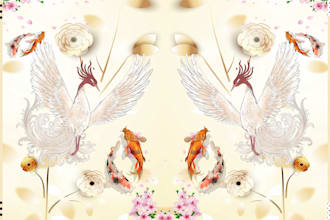 design a unique, seamless digital design for textile print