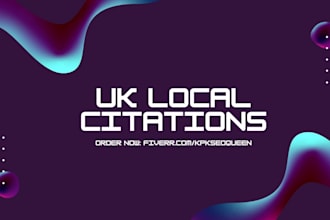 high authority UK local citations directories for stronger google maps ranking