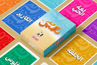 design educational multilingual playing card game language learning flash cards