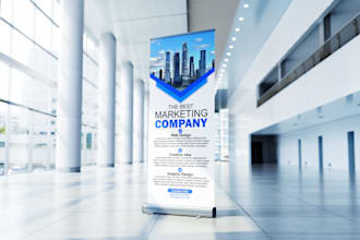 design professional and best roll up banner