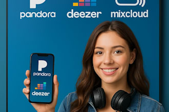 promote your pandora music, deezer  and mixcloud music to real listeners
