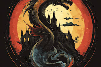 design awesome rpg fantasy or sci fi logo