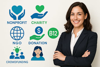 build b12 nonprofit website, donation, charity, crowdfunding website, ngo site