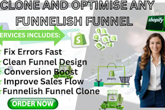 professionally clone and optimize your funnelish funnel for sales growth