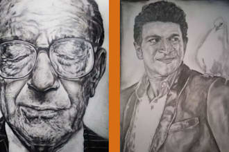 make custom pencil art or portrait sketch