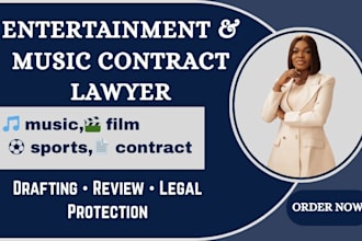 draft and review entertainment music film and sports legal contracts