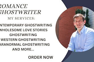 be your romance, story, novel, ebook ghostwriter