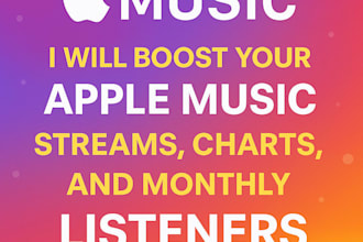 boost your apple music streams, charts, and monthly listeners